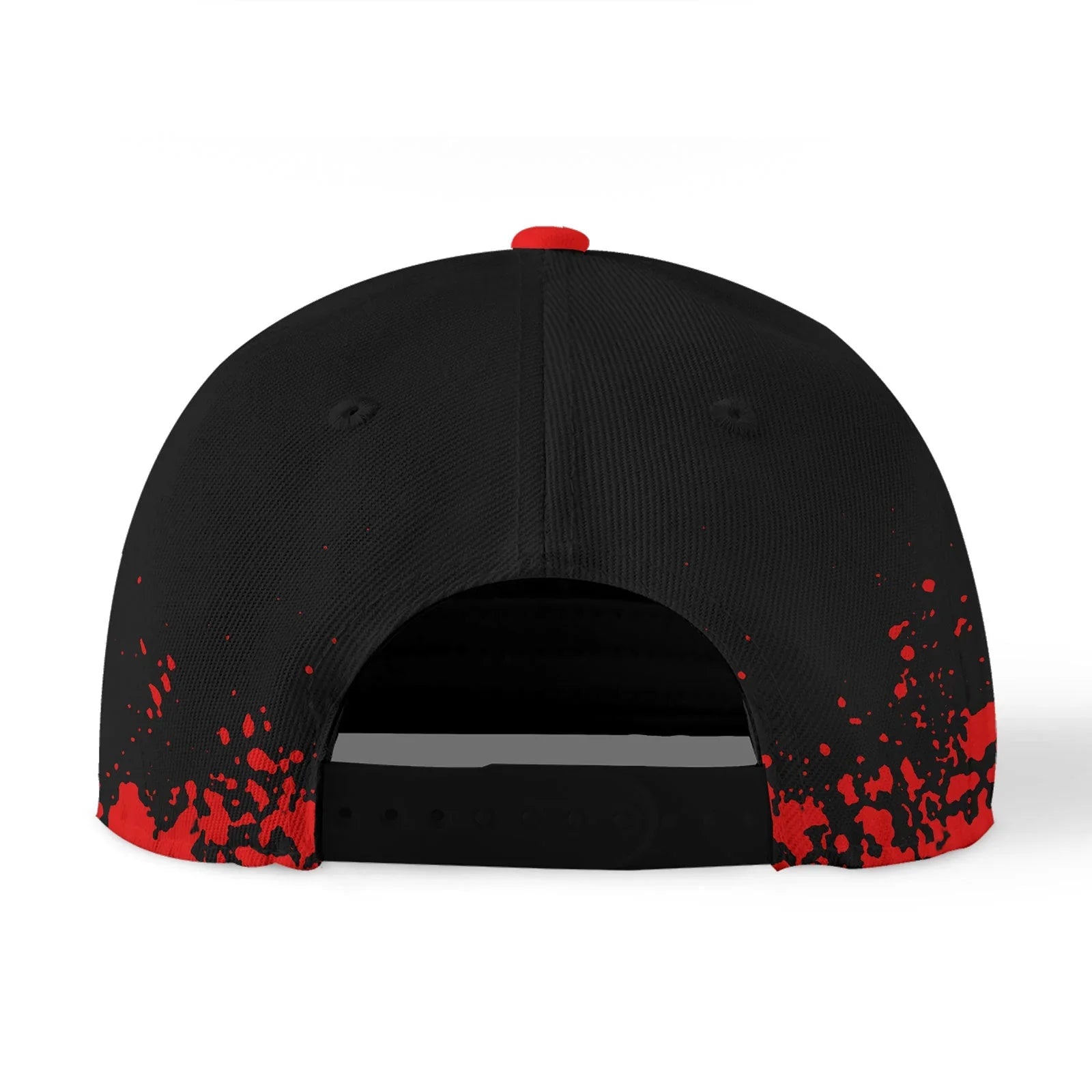 Custom Black Red Hat Sport Design Cap Stitched Adjustable Personalized YW061-D020231-2 - Coolcustomize