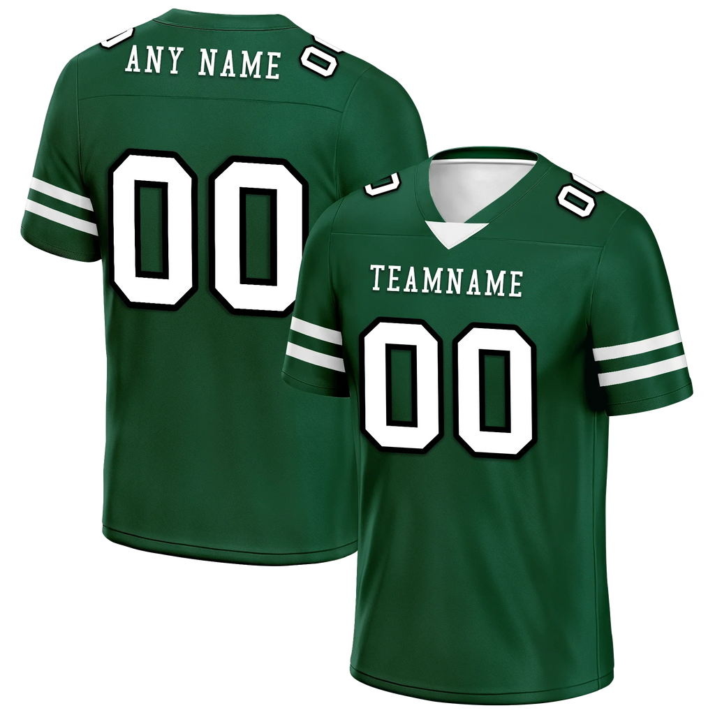 Custom Green Classic Style Personalized Authentic Football Jersey FBJ02-bd0a70a9 - Coolcustomize