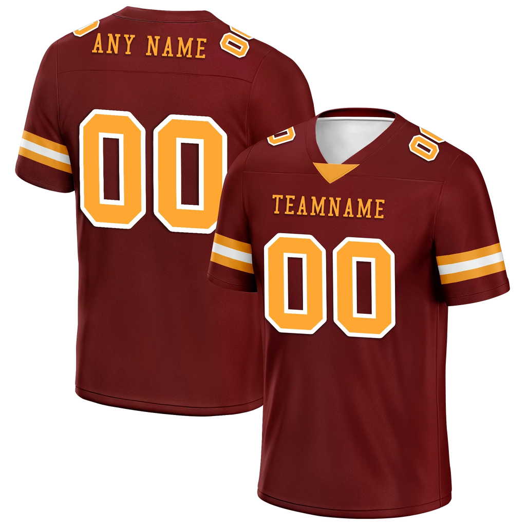 Custom Brown Classic Style Personalized Authentic Football Jersey FBJ02-bd0a70af - Coolcustomize