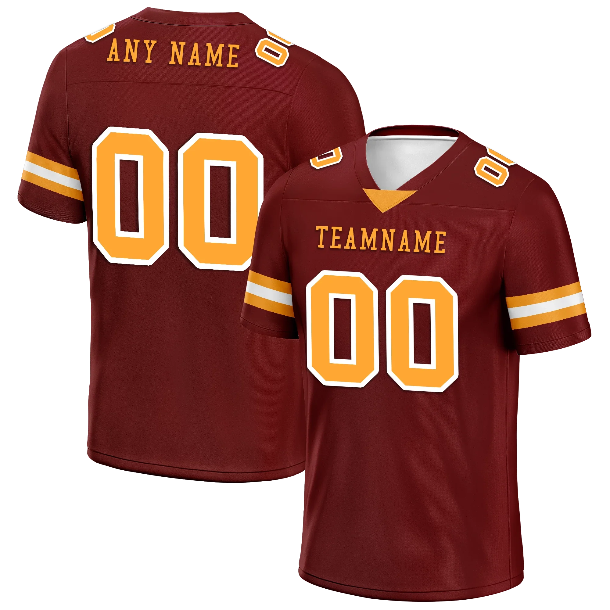 Custom Brown Classic Style Personalized Authentic Football Jersey FBJ02-bd0a70af - Coolcustomize