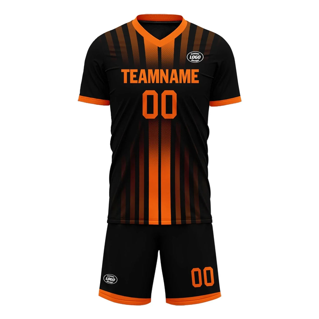Custom Black Yellow Soccer Sets Jersey Personalized SCJ101-D020131-3 - Coolcustomize