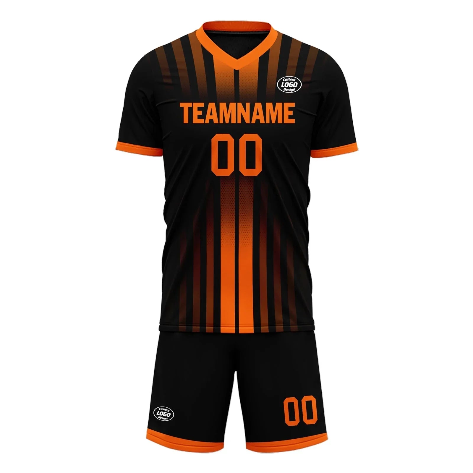 Custom Black Yellow Soccer Sets Jersey Personalized SCJ101-D020131-3 - Coolcustomize
