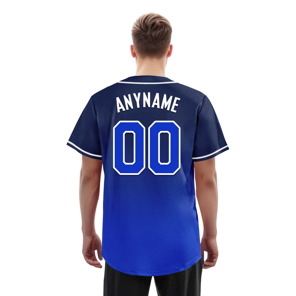 Custom Blue Fade Fashion Personalized Authentic Baseball Jersey BSBJ01-D0a70ed - Coolcustomize