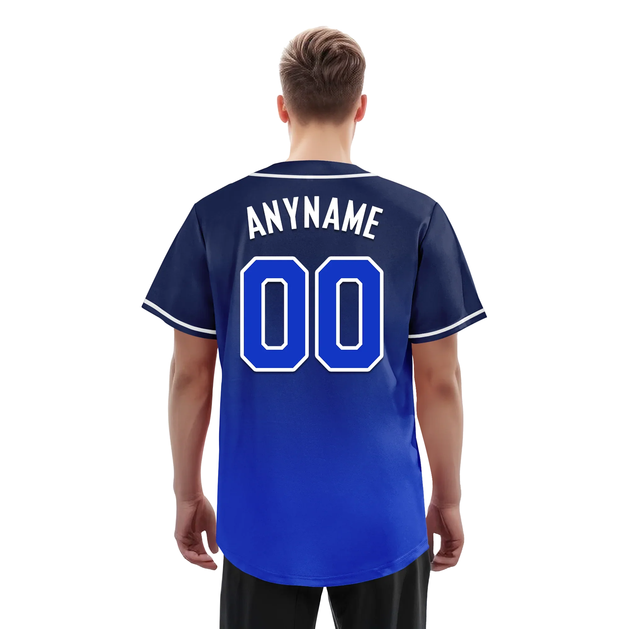 Custom Blue Fade Fashion Personalized Authentic Baseball Jersey BSBJ01-D0a70ed - Coolcustomize