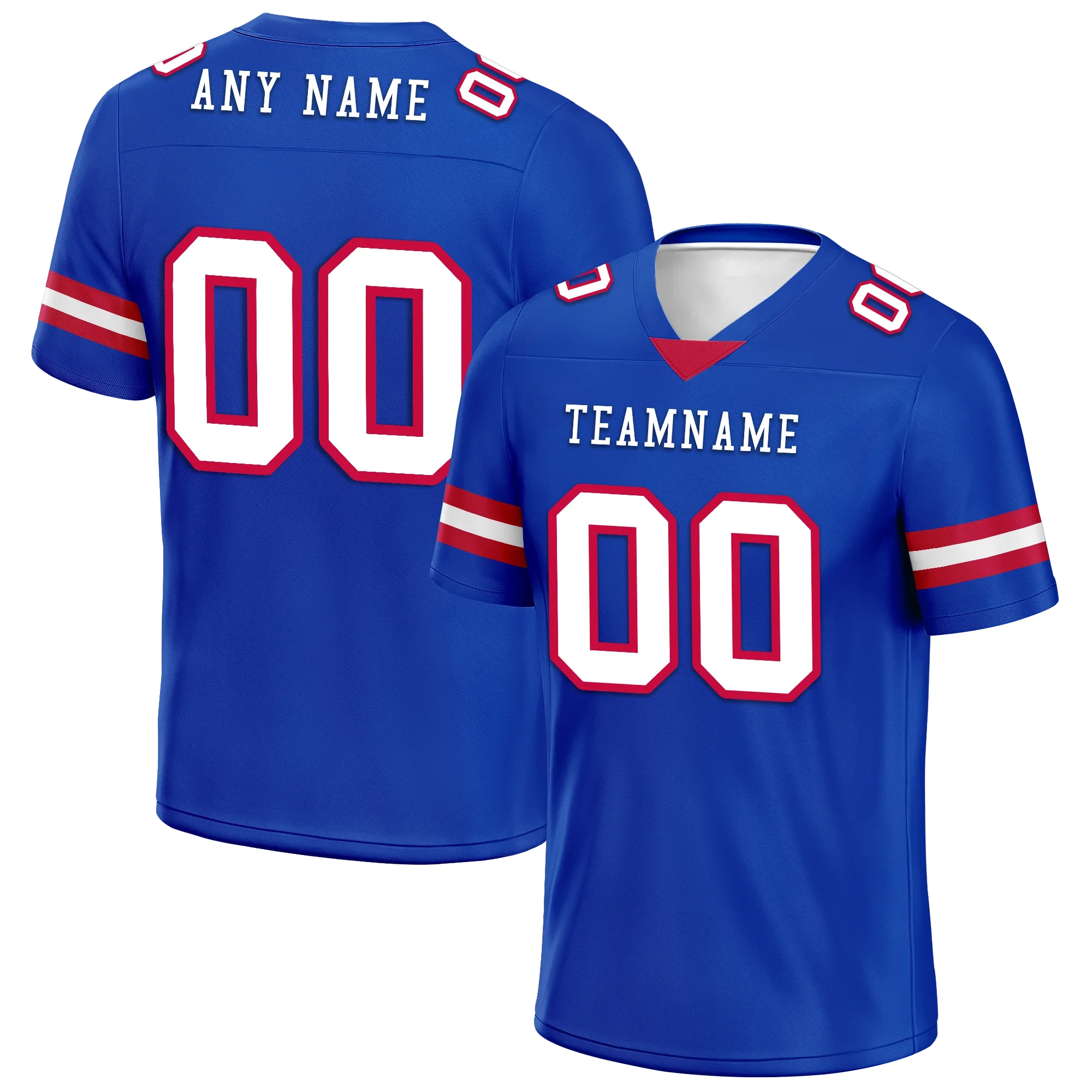 Custom Blue Classic Style Personalized Authentic Football Jersey FBJ02-bd0a70ca - Coolcustomize