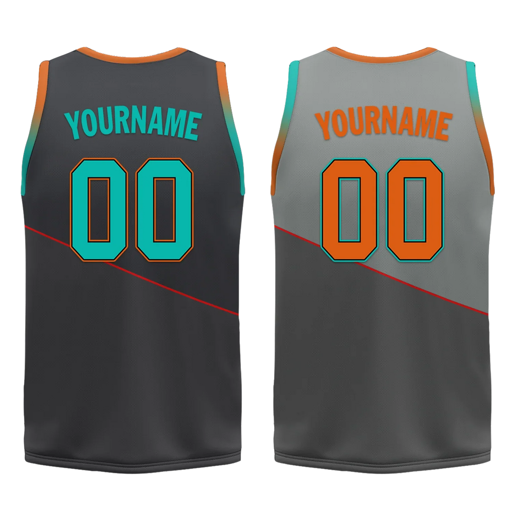 Custom Gray Classic Style Reversible Basketball Uniform Personalized Ordinary BBJR-D017024 - Coolcustomize