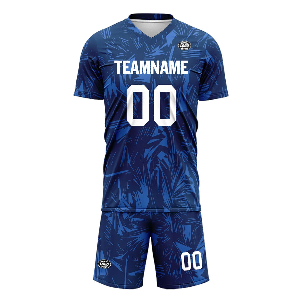 Custom Blue Soccer Sets Jersey Personalized SCJ101-D28012 - Coolcustomize