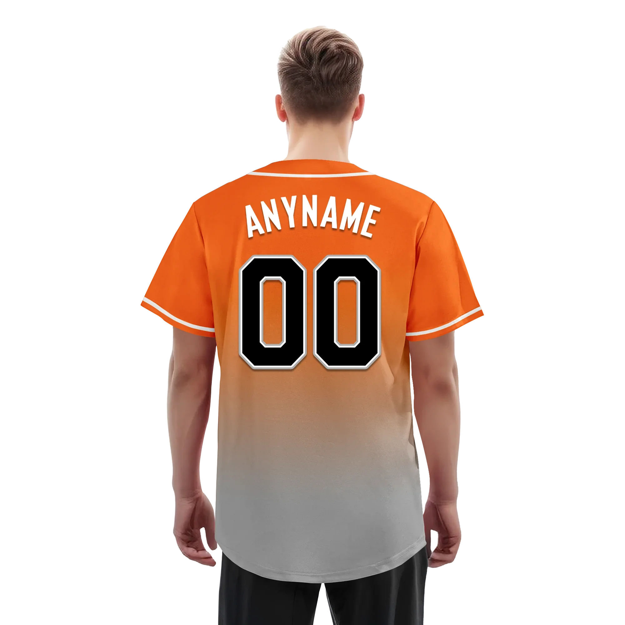 Custom Orange Grey Fade Fashion Personalized Authentic Baseball Jersey BSBJ01-D0a70ec - Coolcustomize