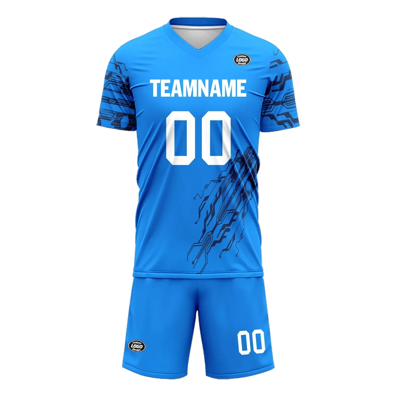 Custom Blue Soccer Sets Jersey Personalized SCJ101-D28044 - Coolcustomize