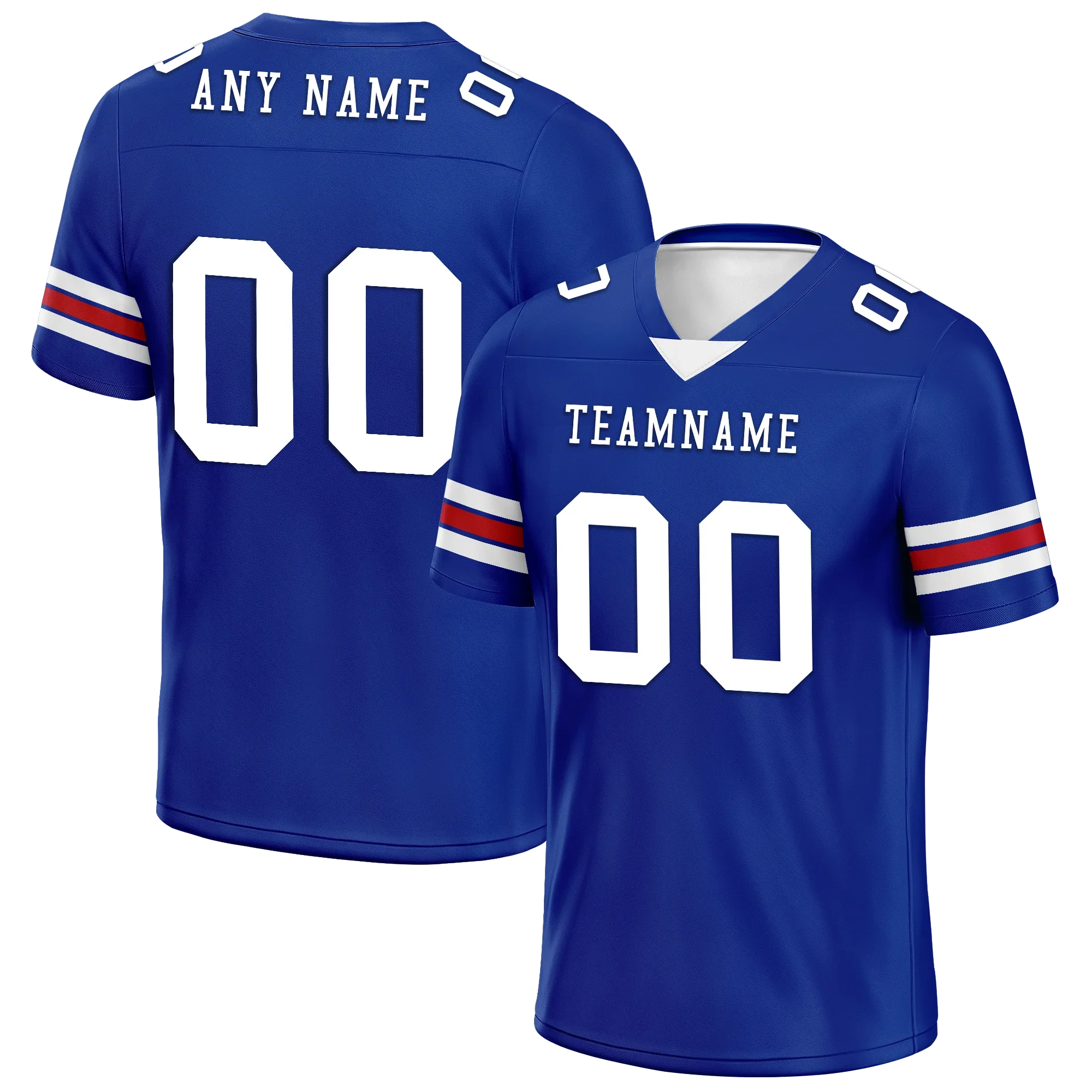 Custom Blue Classic Style Personalized Authentic Football Jersey FBJ02-bd0a70aa - Coolcustomize