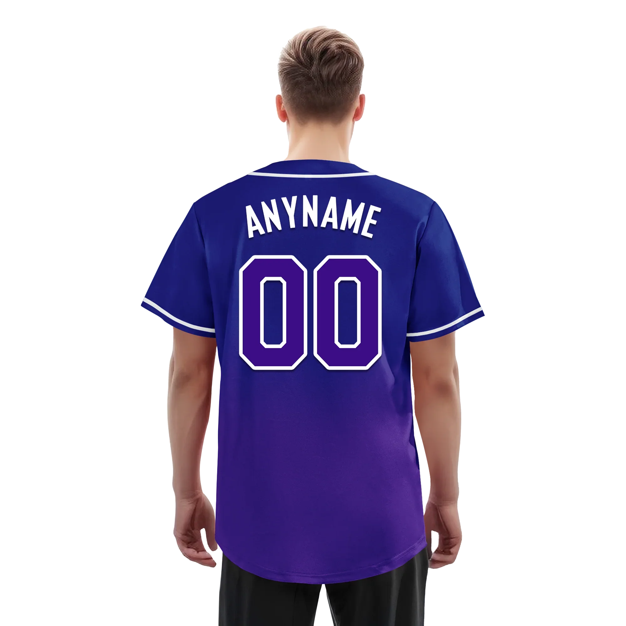 Custom Blue Purple Fade Fashion Personalized Authentic Baseball Jersey BSBJ01-D0a70ea - Coolcustomize