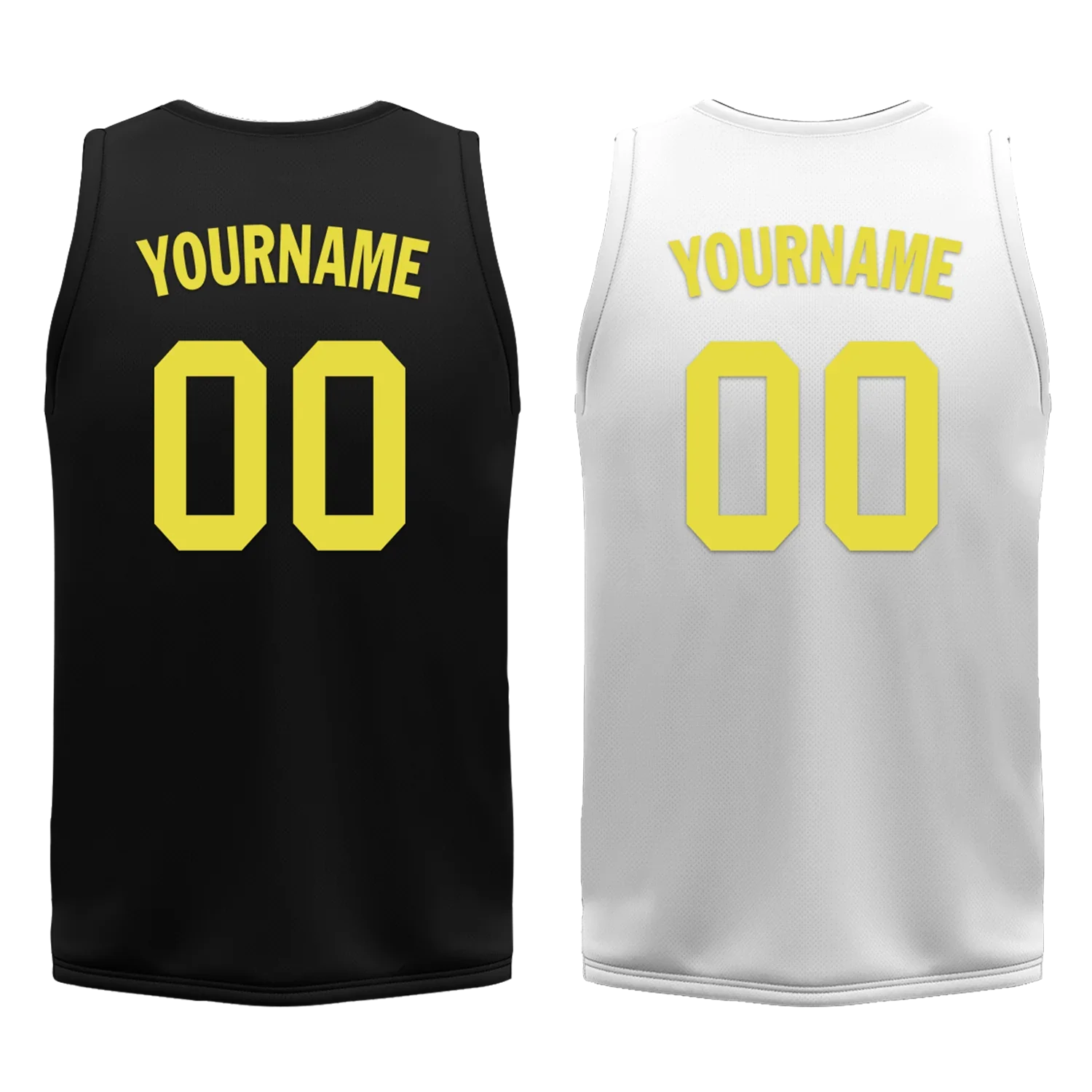 Custom Black White Classic Style Reversible Basketball Uniform Personalized COOLMAX BBJR-D017048 - Coolcustomize