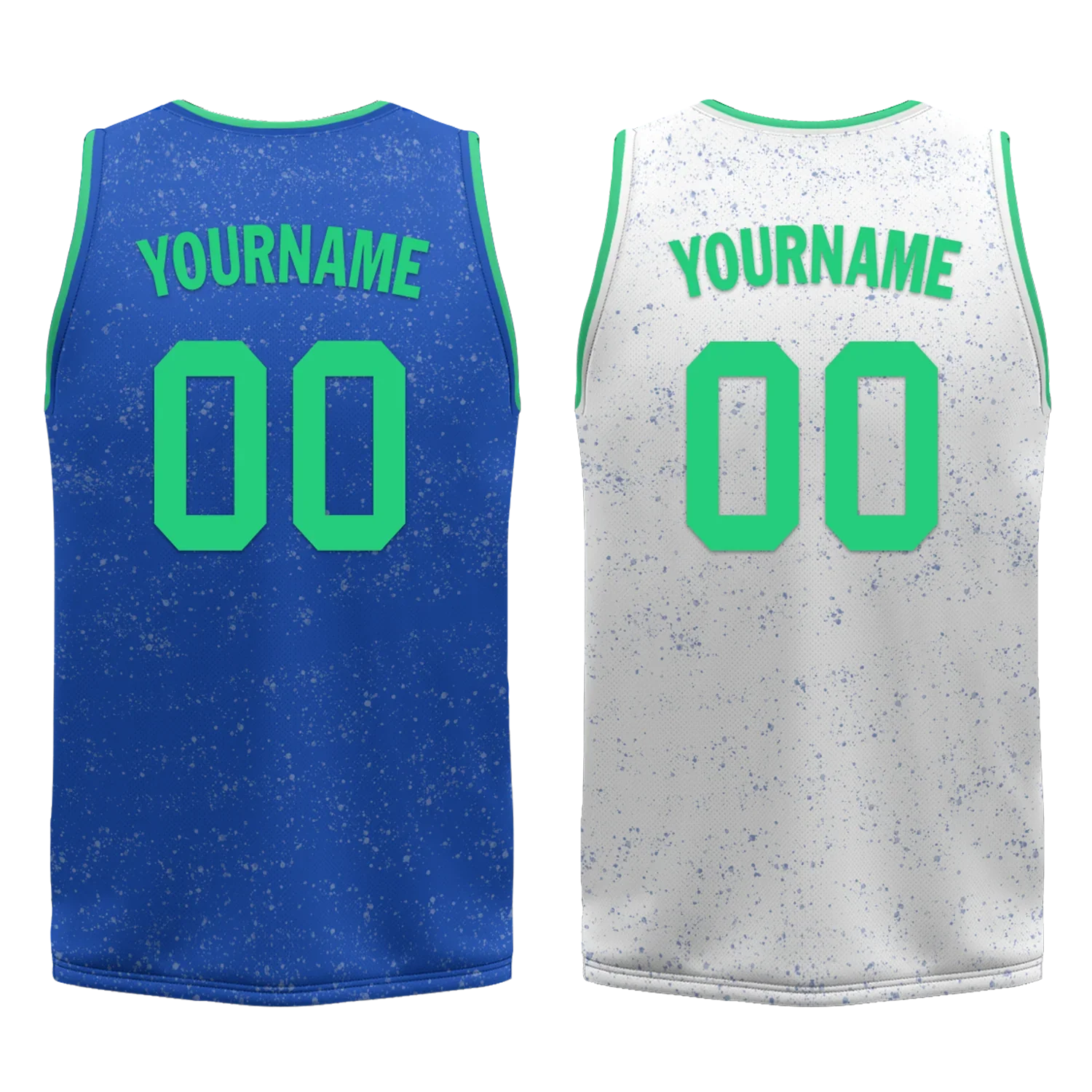 Custom Blue White Classic Style Reversible Basketball Uniform Personalized Ordinary BBJR-D017009 - Coolcustomize
