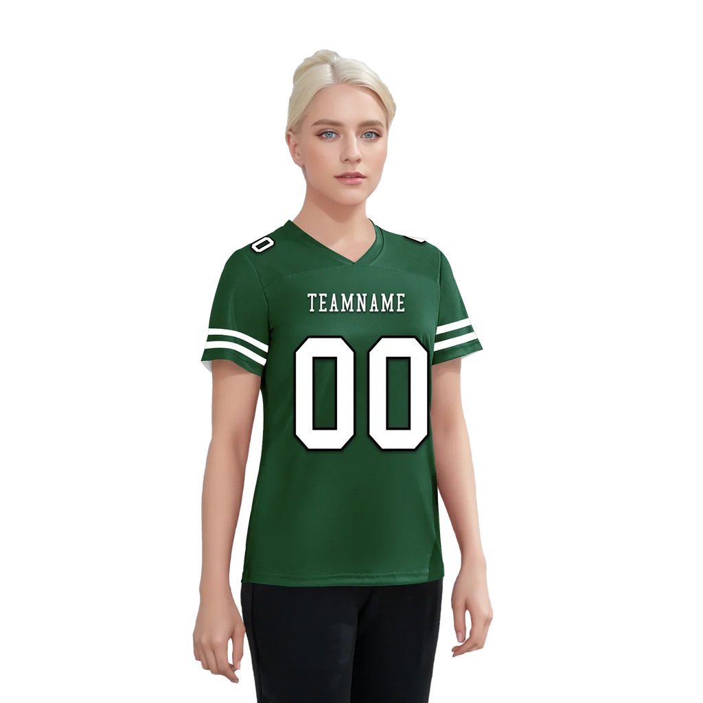 Custom Green Classic Style Personalized Authentic Football Jersey FBJ02-bd0a70a9 - Coolcustomize
