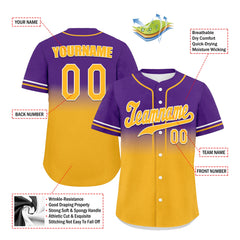 Custom Purple Yellow Fade Fashion Personalized Authentic Baseball Jersey UN002-bd0b007b-8