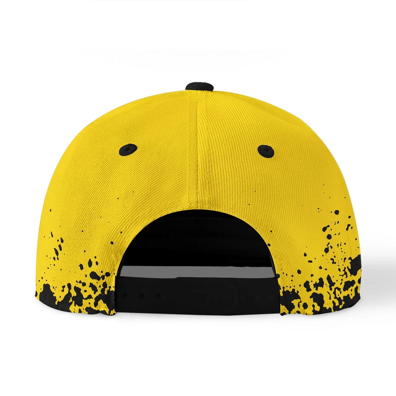 Custom Black Yellow Hat Sport Design Cap Stitched Adjustable Personalized YW061-D020231-7 - Coolcustomize
