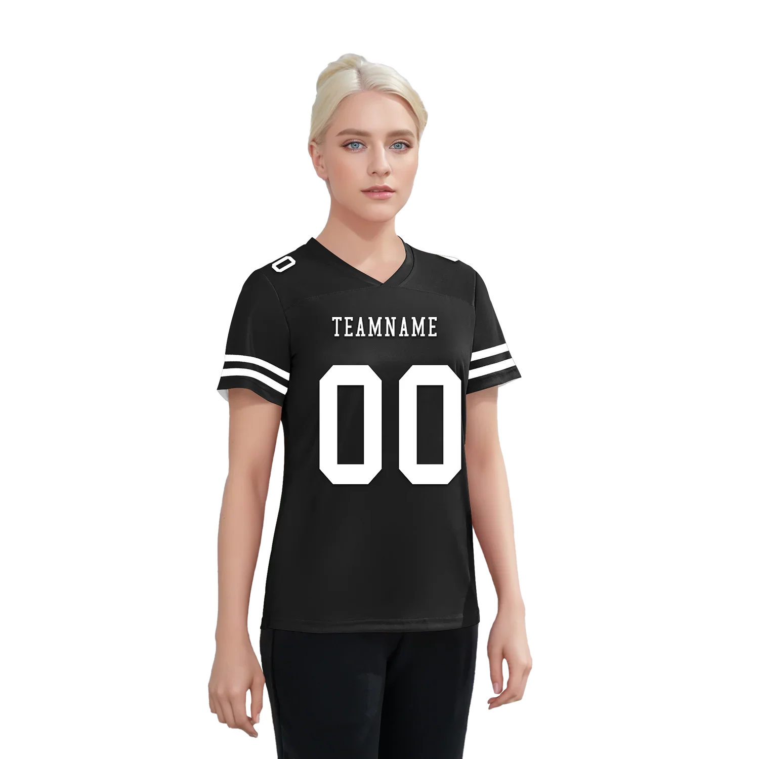 Custom Black Classic Style Personalized Authentic Football Jersey FBJ02-bd0a70bc - Coolcustomize