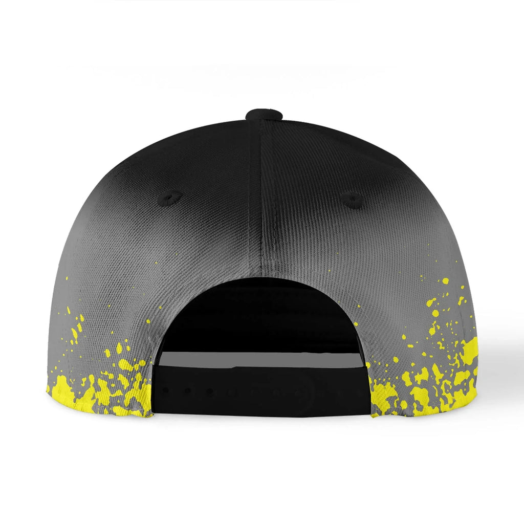 Custom Gray Yellow Hat Sport Design Cap Stitched Adjustable Personalized YW061-D020231-9 - Coolcustomize