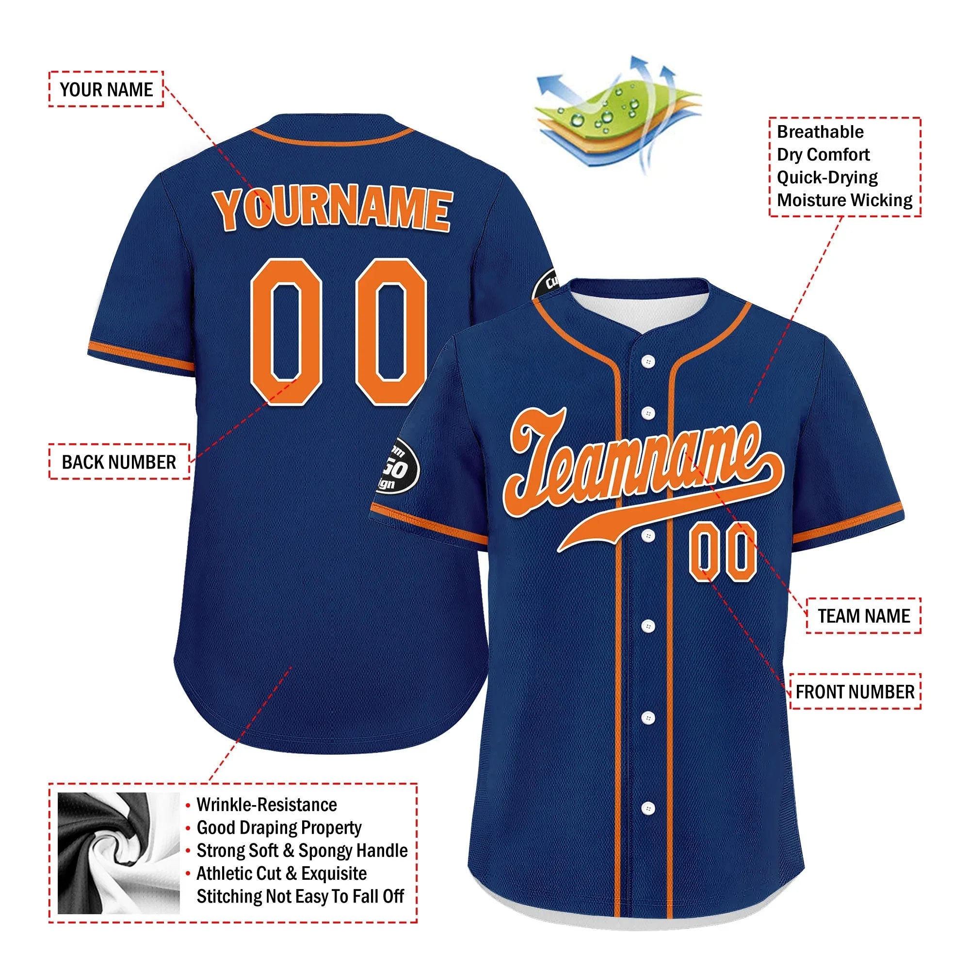 Custom Blue Orange Jersey MaxSoul Shoes and Hat Combo Offer Personalized ZH-D0b0090-c - Coolcustomize