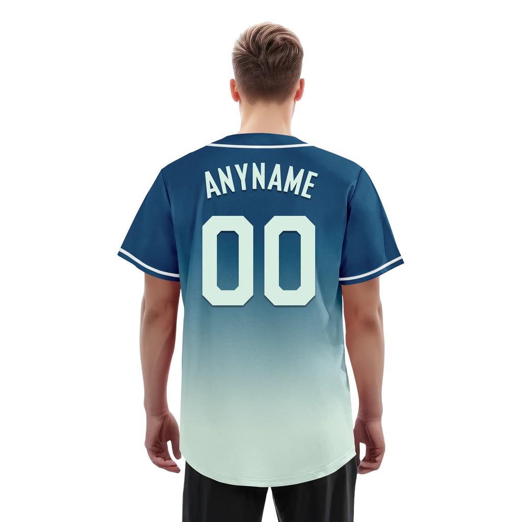 Custom Blue Fade Fashion Personalized Authentic Baseball Jersey BSBJ01-D0a70f9 - Coolcustomize