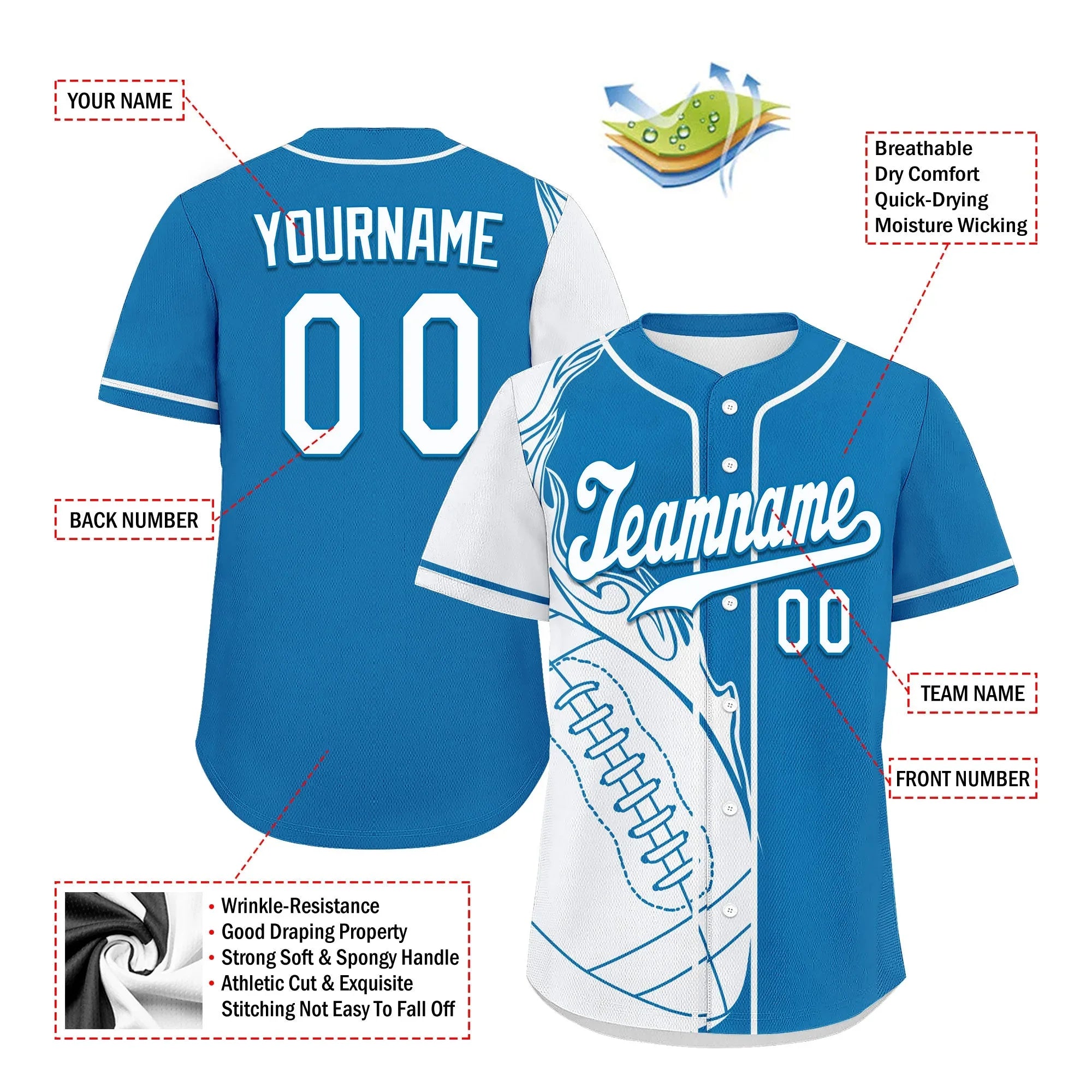 Custom Blue White Jersey and TN Shoes Combo Offer Personalized ZH-D0200101-11 - Coolcustomize