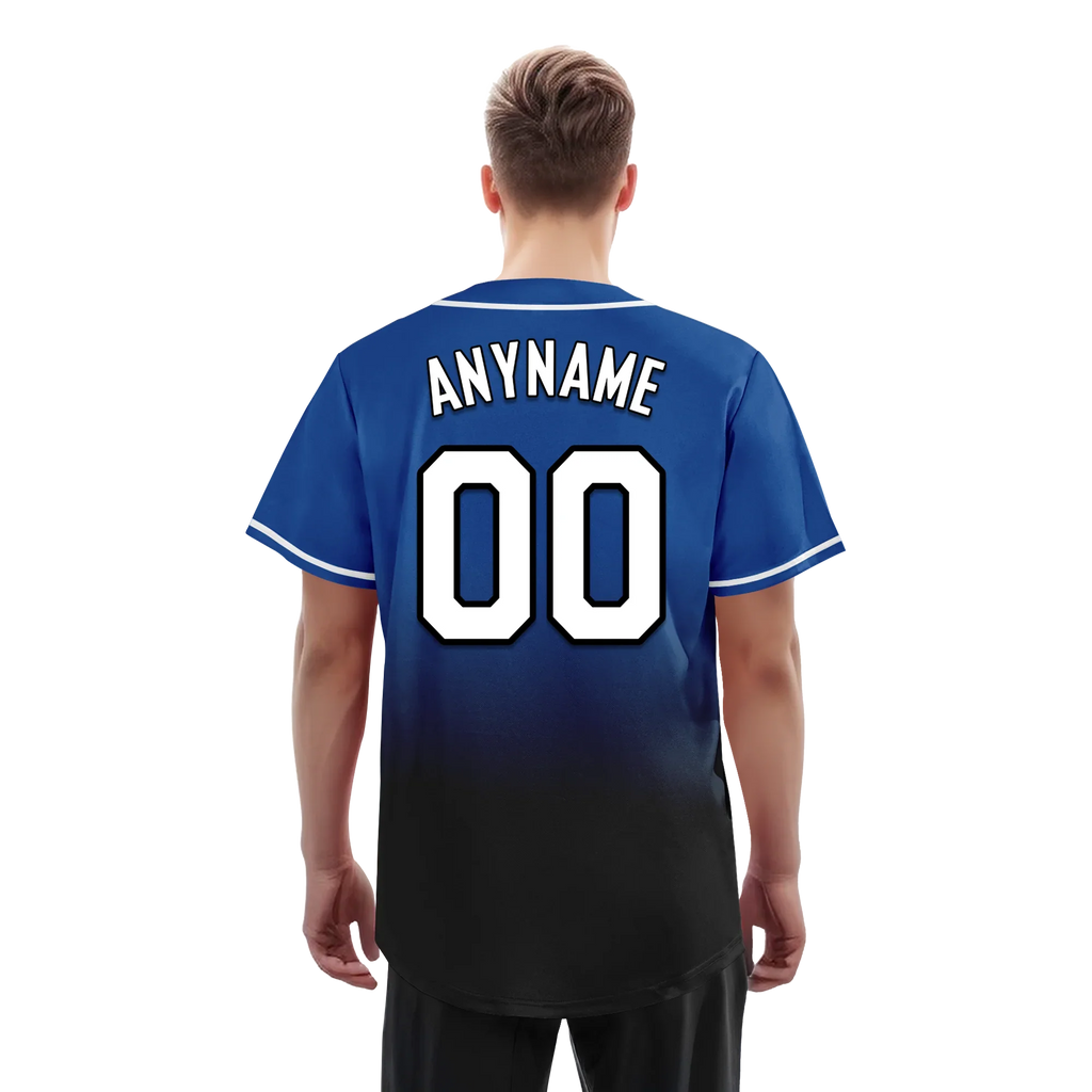 Custom Blue Black Fade Fashion Personalized Authentic Baseball Jersey BSBJ01-D0a70be - Coolcustomize