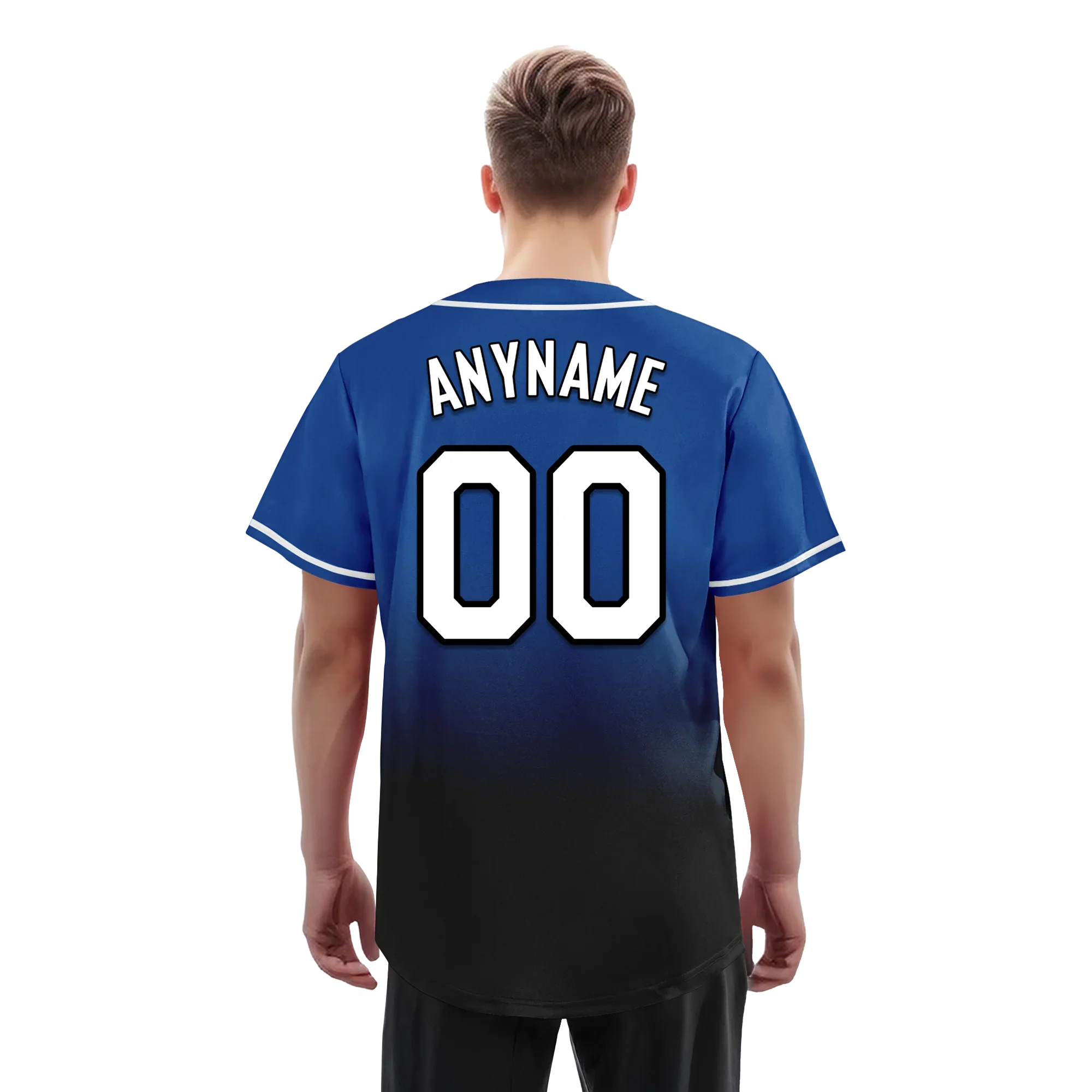 Custom Blue Black Fade Fashion Personalized Authentic Baseball Jersey BSBJ01-D0a70be - Coolcustomize