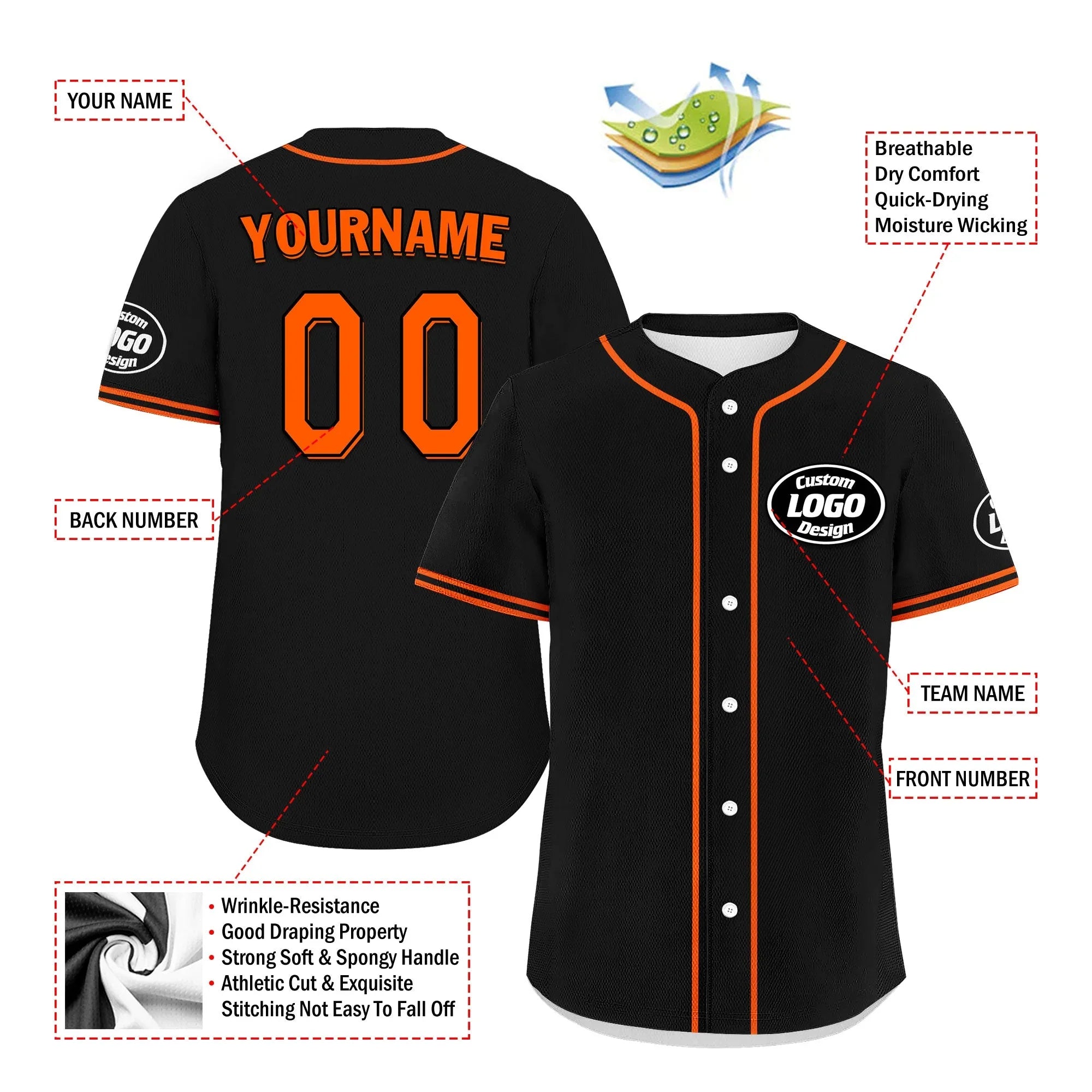 Custom Black Orange Jersey MaxSoul Shoes and Hat Combo Offer Personalized ZH-D0b0087-b - Coolcustomize