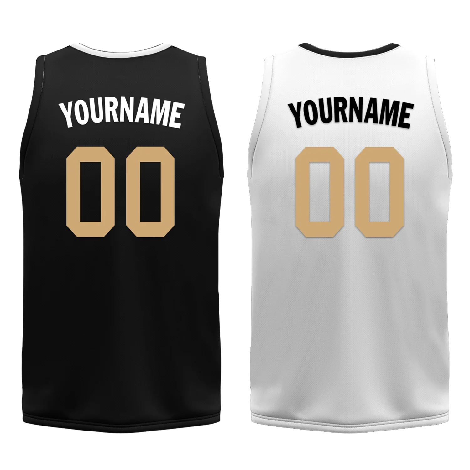 Custom Black White Classic Style Reversible Basketball Uniform Personalized Ordinary BBJR-D017044 - Coolcustomize