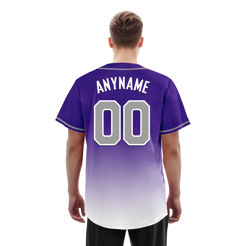 Custom Purple White Fade Fashion Personalized Authentic Baseball Jersey BSBJ01-D0a70eb - Coolcustomize