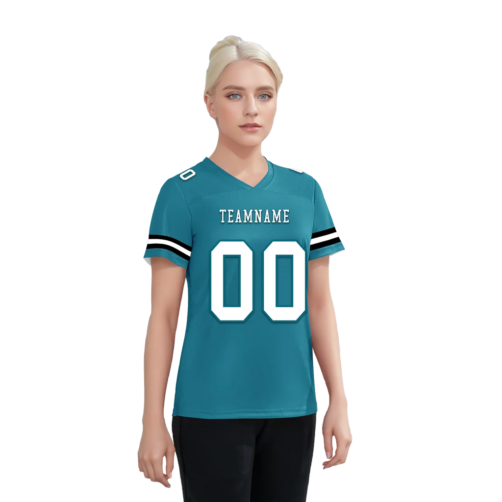 Custom Blue Classic Style Personalized Authentic Football Jersey FBJ02-bd0a70be - Coolcustomize