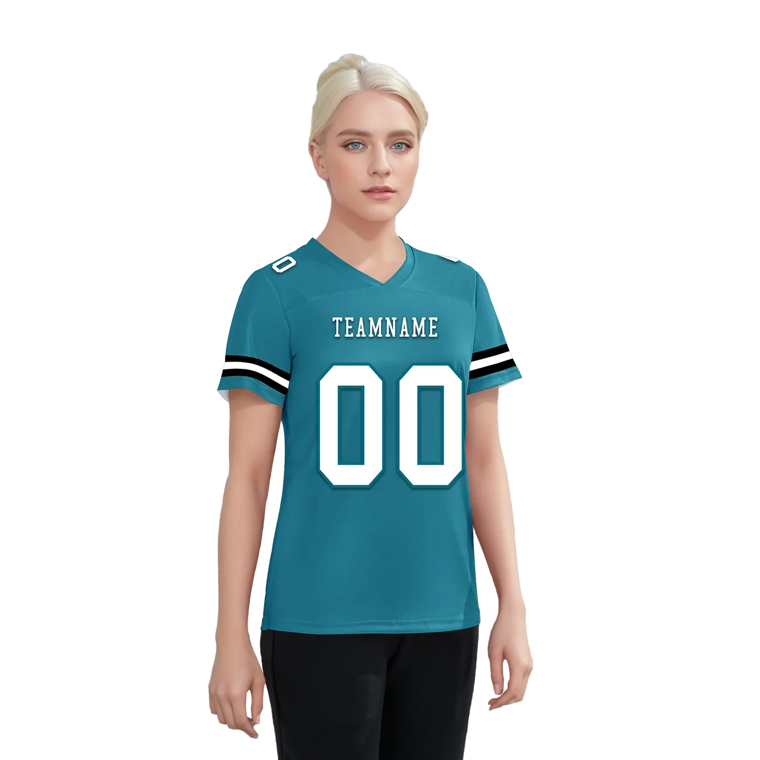 Custom Blue Classic Style Personalized Authentic Football Jersey FBJ02-bd0a70be - Coolcustomize