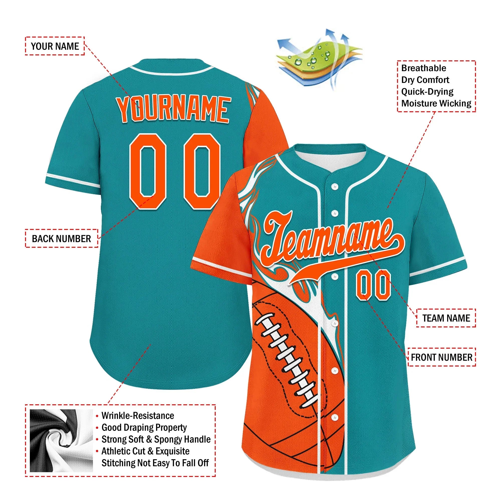 Custom Cyan Orange Jersey and TN Shoes Combo Offer Personalized ZH-D0200101-21 - Coolcustomize