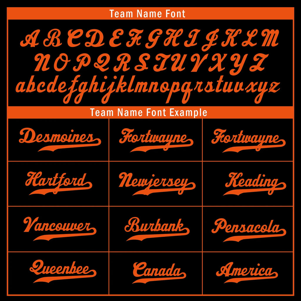 Custom Black Orange Classic Style Orange Personalized Authentic Baseball Jersey BSBJ01-bd0fa0b - Coolcustomize