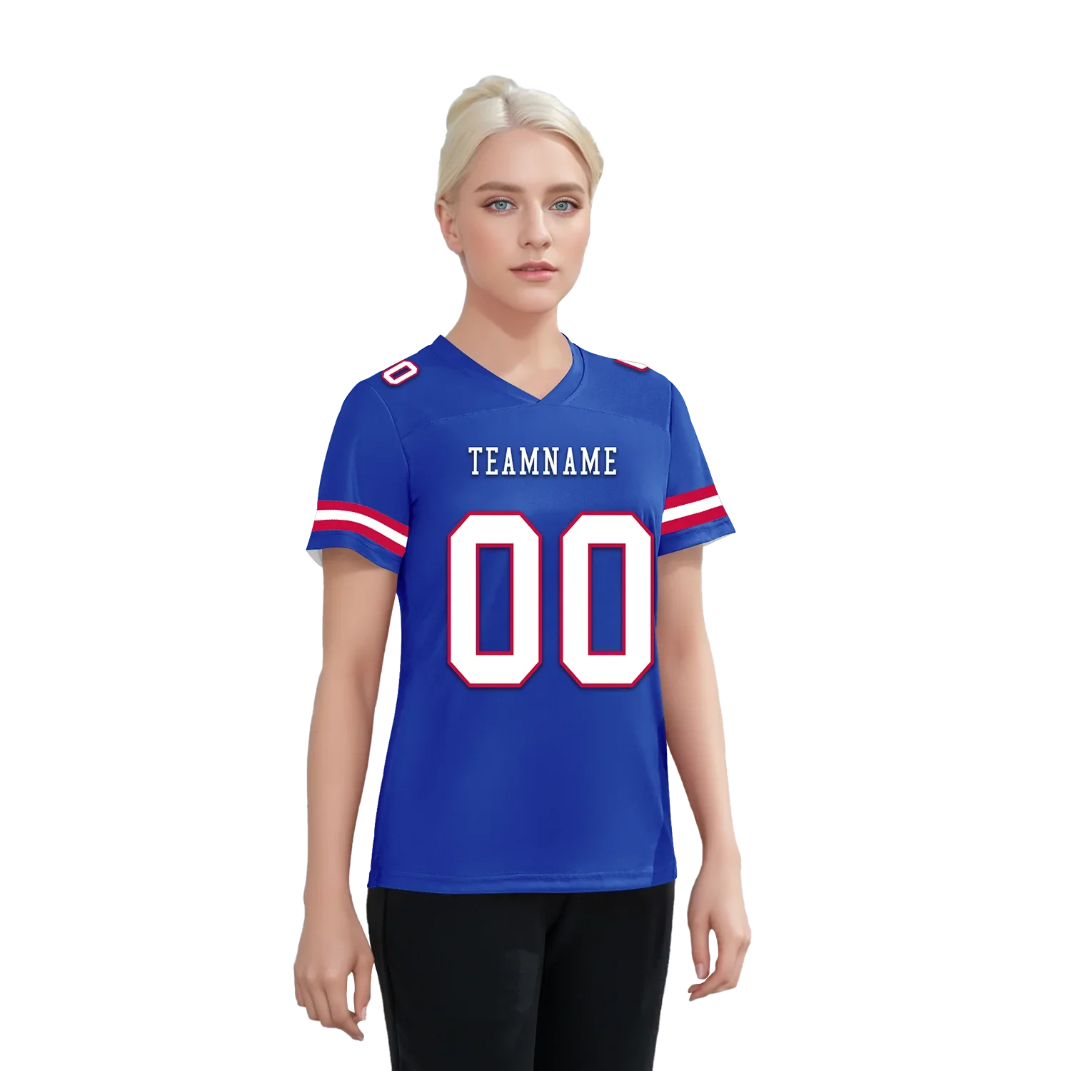 Custom Blue Classic Style Personalized Authentic Football Jersey FBJ02-bd0a70ca - Coolcustomize