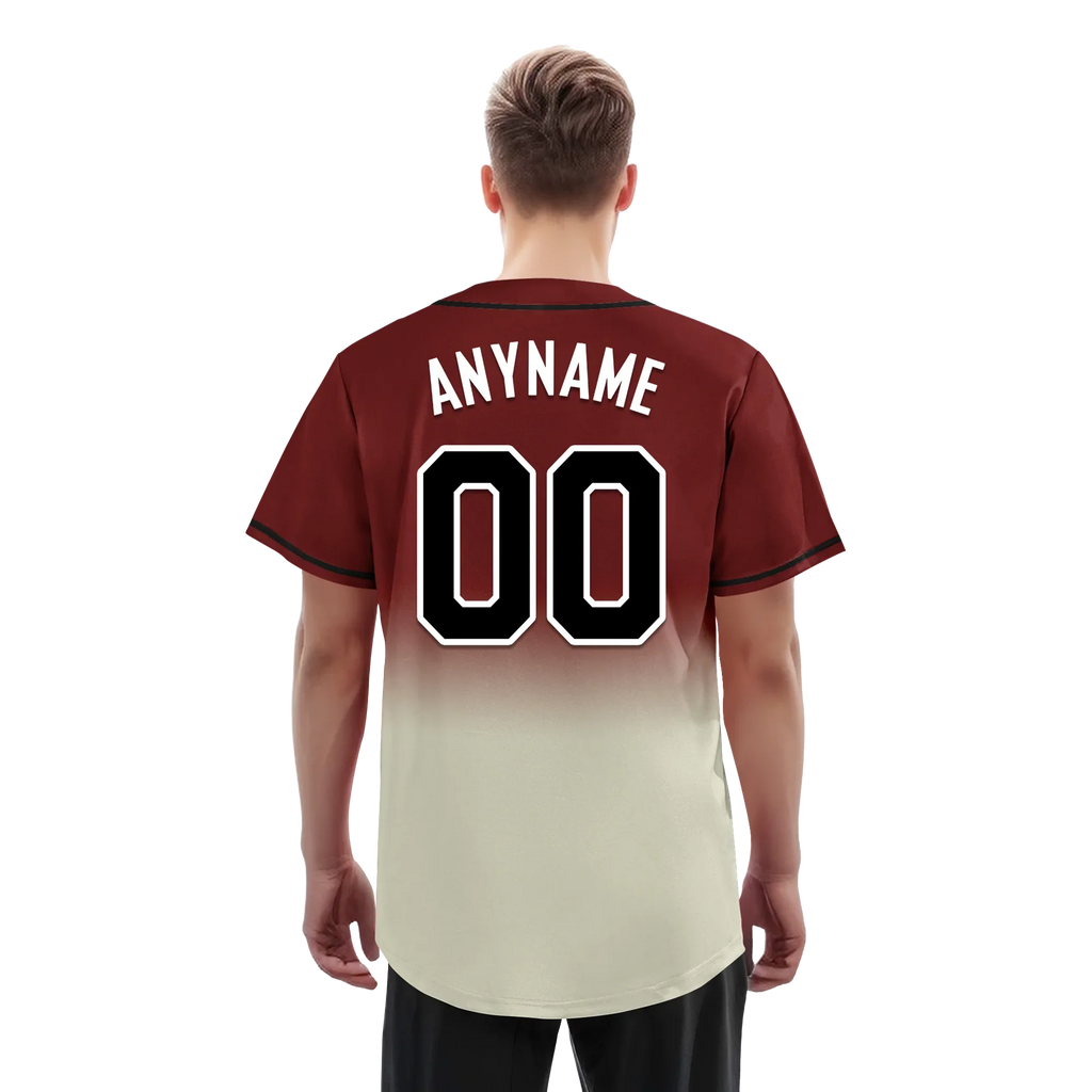 Custom Red Grey Fade Fashion Personalized Authentic Baseball Jersey BSBJ01-D0a70fa - Coolcustomize