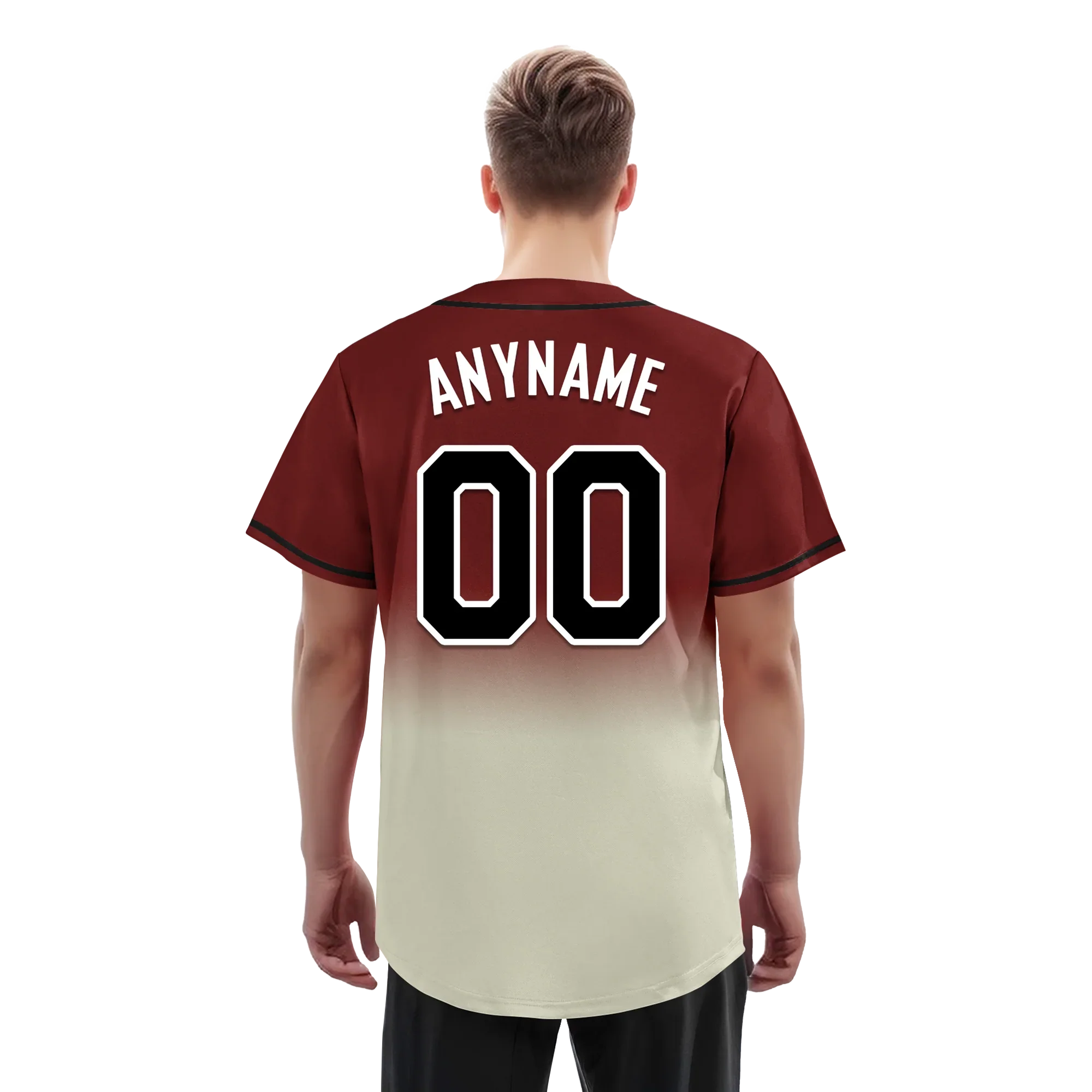 Custom Red Grey Fade Fashion Personalized Authentic Baseball Jersey BSBJ01-D0a70fa - Coolcustomize
