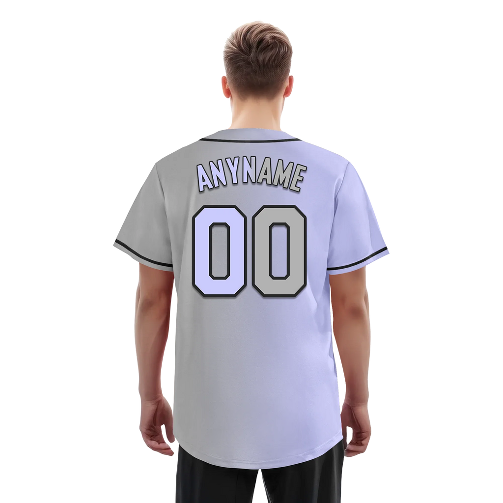 Custom Purple Grey Gradient Fashion Personalized Authentic Baseball Jersey BSBJ01-D0a7a0f - Coolcustomize