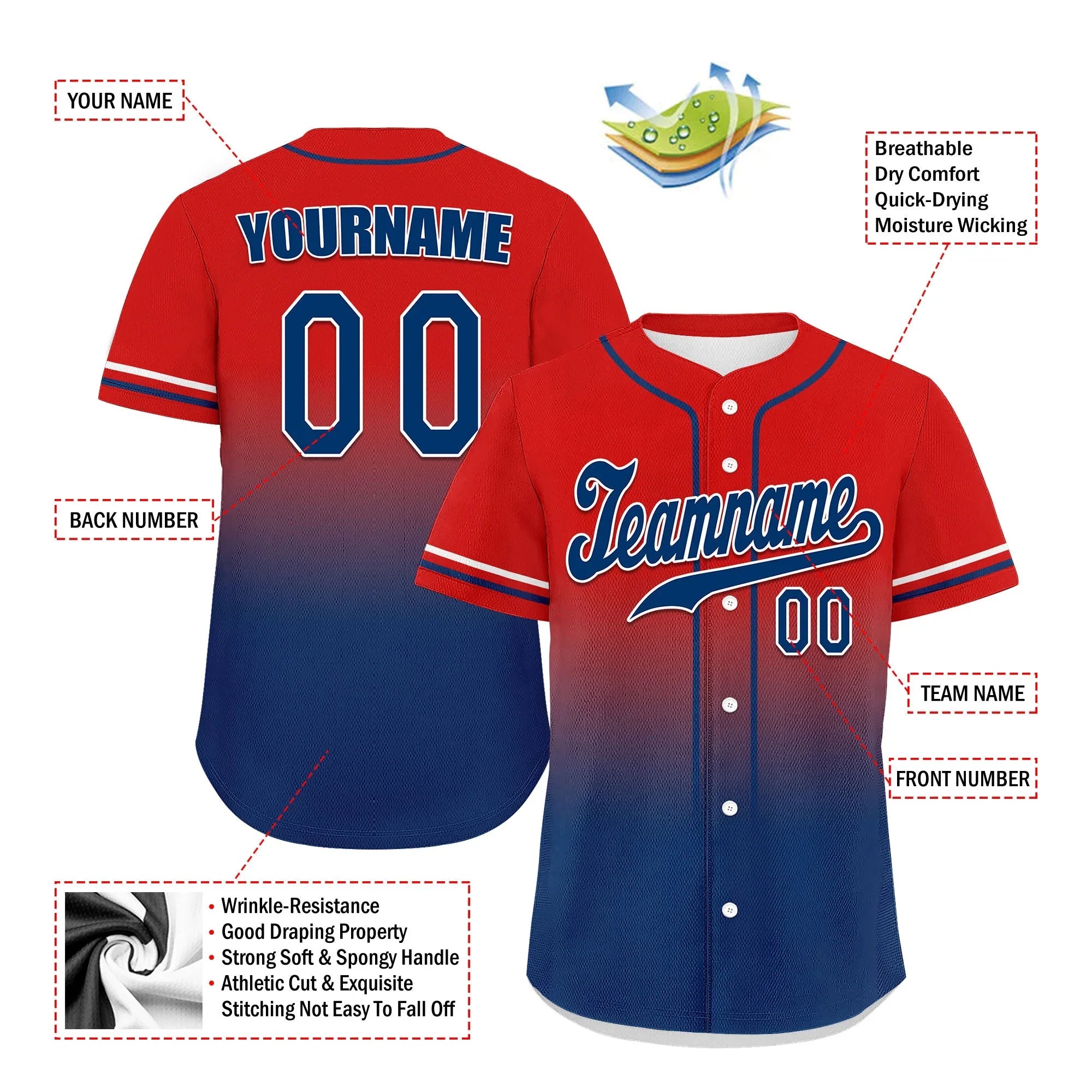 Custom Red Blue Jersey MaxSoul Shoes and Hat Combo Offer Personalized ZH-bd0b007e-e - Coolcustomize