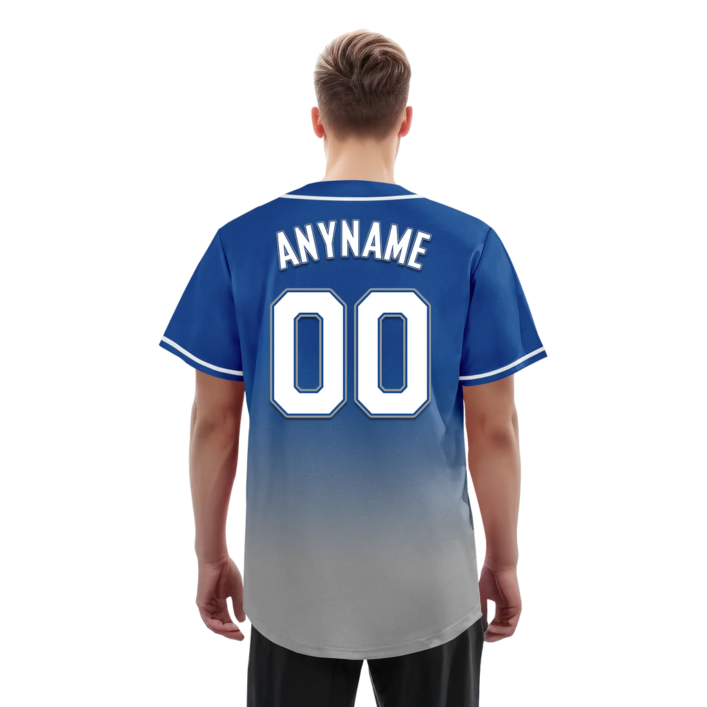 Custom Blue Grey Fade Fashion Personalized Authentic Baseball Jersey BSBJ01-D0a70bf - Coolcustomize