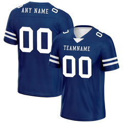 Custom Blue Classic Style Personalized Authentic Football Jersey FBJ02-bd0a70bf