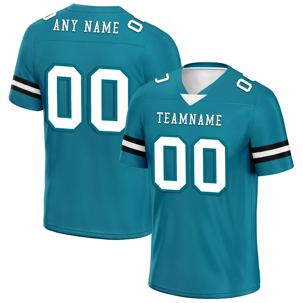 Custom Blue Classic Style Personalized Authentic Football Jersey FBJ02-bd0a70be - Coolcustomize