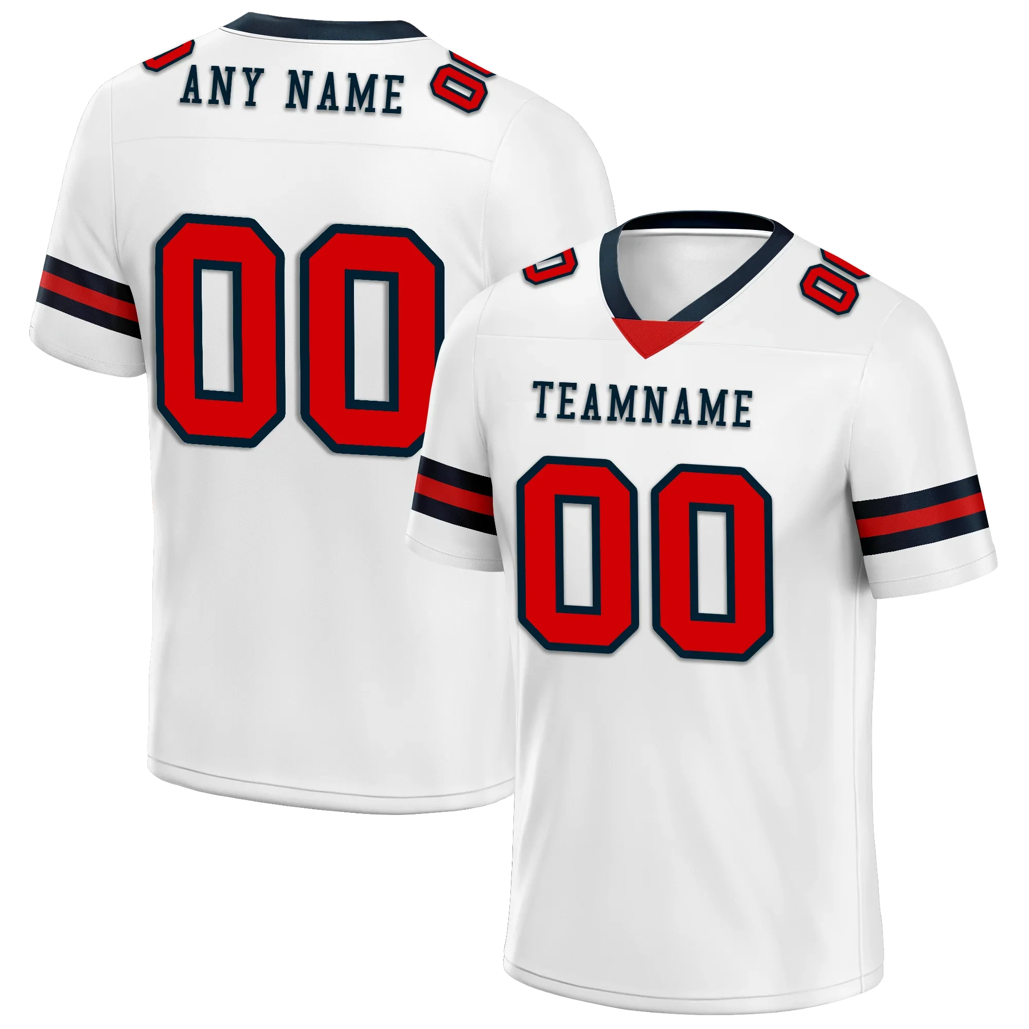 Custom White Classic Style Personalized Authentic Football Jersey FBJ02-bd0a70b7 - Coolcustomize