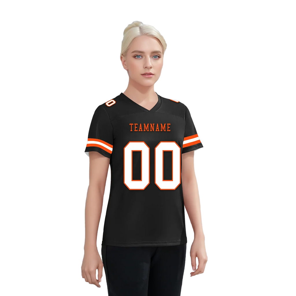 Custom Black Classic Style Personalized Authentic Football Jersey FBJ02-bd0a70c0 - Coolcustomize