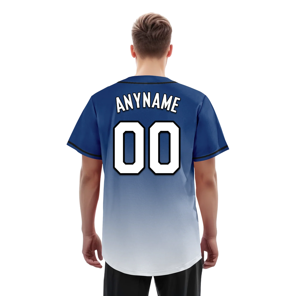 Custom Blue White Fade Fashion Personalized Authentic Baseball Jersey BSBJ01-D0a70db - Coolcustomize