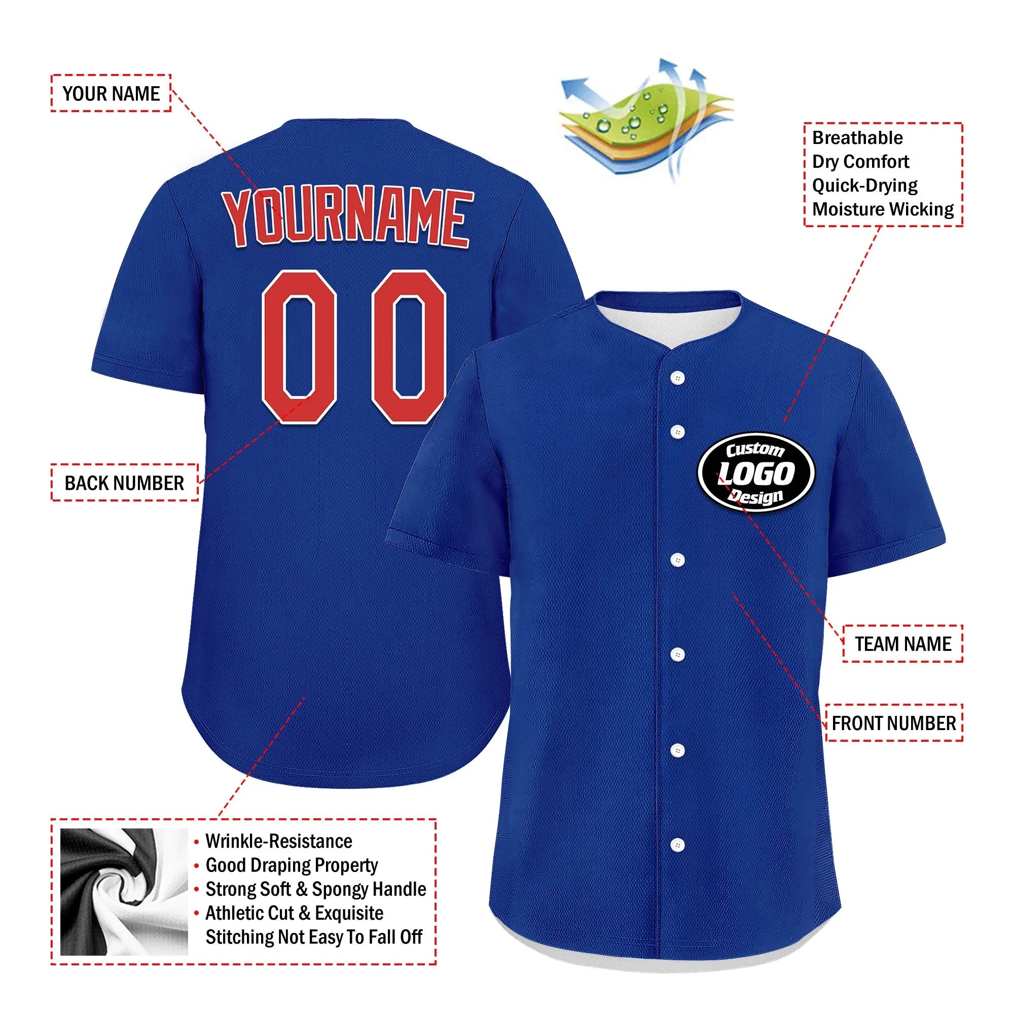 Custom Blue Red Jersey MaxSoul Shoes and Hat Combo Offer Personalized ZH-D0b008f-b - Coolcustomize