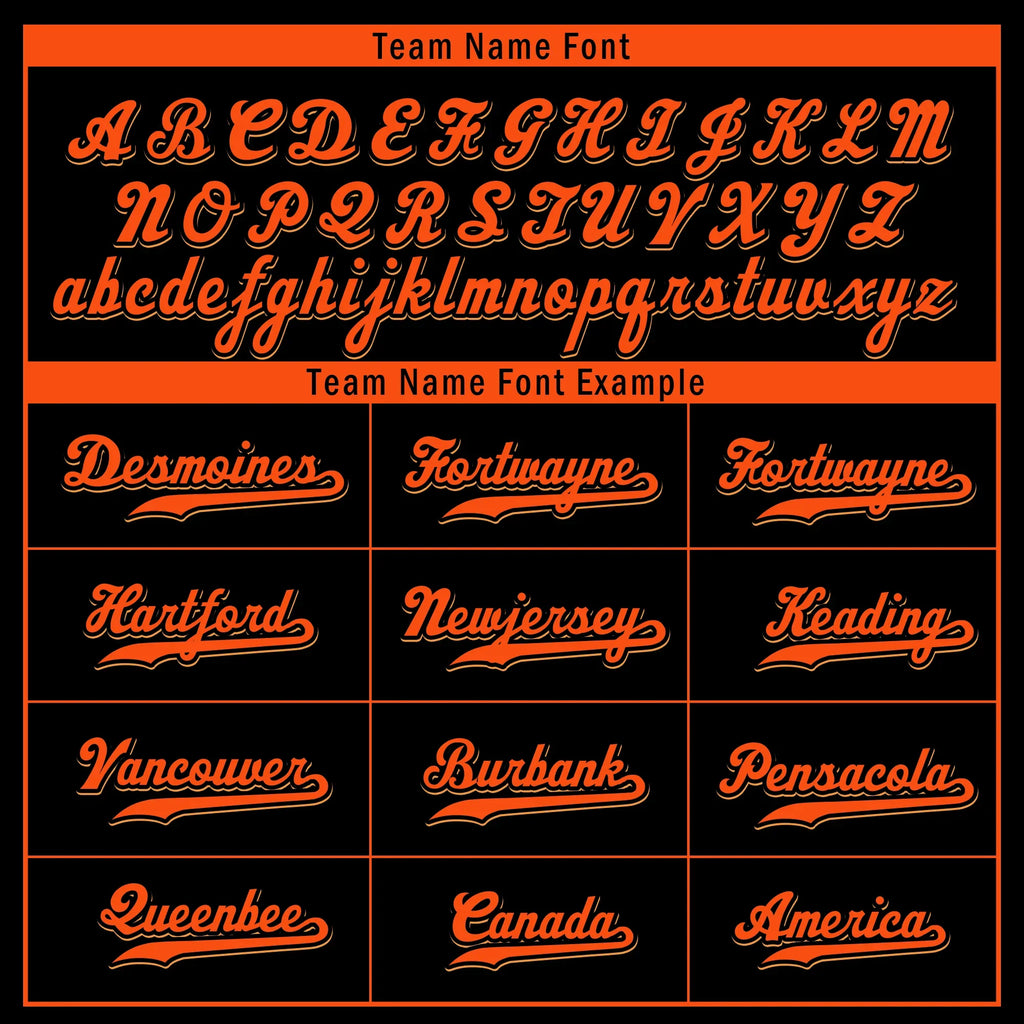 Custom Black Classic Style Orange Personalized Authentic Baseball Jersey BSBJ01-bd0fae7 - Coolcustomize