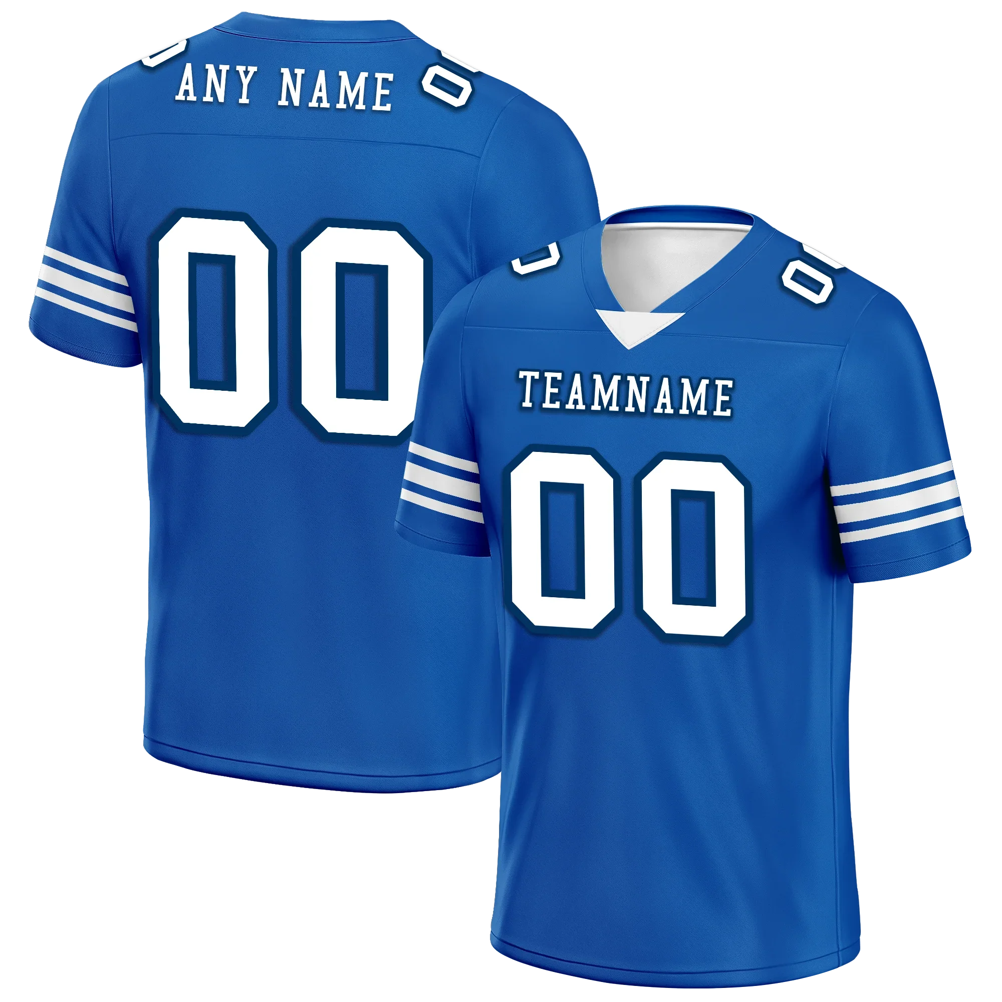 Custom Blue Classic Style Personalized Authentic Football Jersey FBJ02-bd0a700f - Coolcustomize