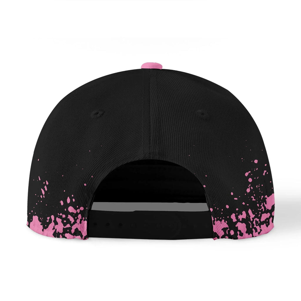 Custom Black Pink Hat Sport Design Cap Stitched Adjustable Personalized YW061-D020231-5 - Coolcustomize