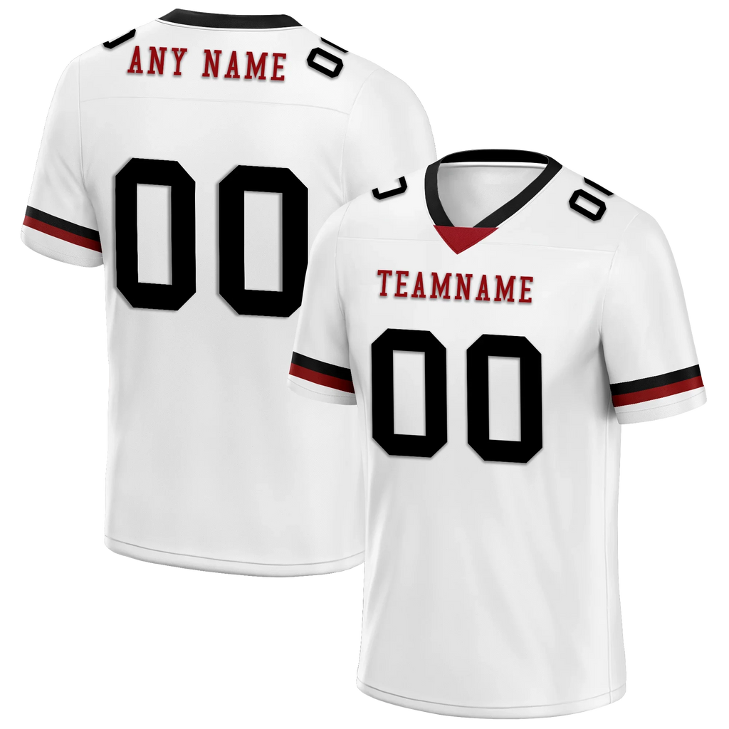 Custom White Black Classic Style Personalized Authentic Football Jersey FBJ02-bd0a700b - Coolcustomize